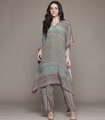 Teal keya kurta set by ritu kumar