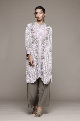 Pink pratika shirt by ritu kumar