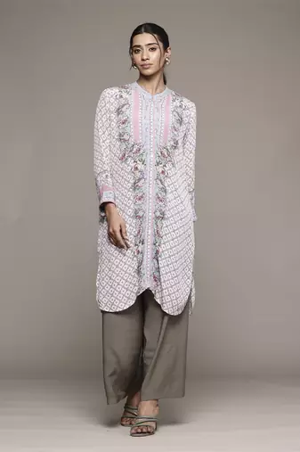 Pink pratika shirt by ritu kumar