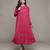 Fuchsia essential-ahram long dress with camisole by ritu kumar