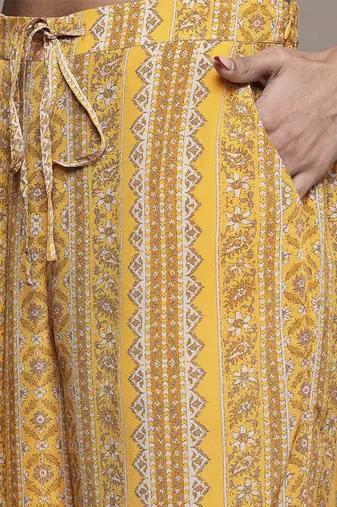 Yellow keya kurta set by ritu kumar