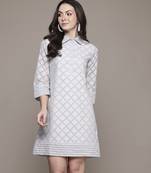 Grey essential-ananta short dress by ritu kumar