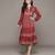 Red essential-bhuj long dress by ritu kumar