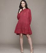 Red essential-mahi short dress by ritu kumar