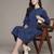 Blue essential-mahi short dress by ritu kumar