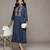 Blue essential-vasudha long dress by ritu kumar