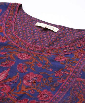 Blue zuri kurta set by ritu kumar 2