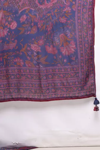 Blue zuri kurta set by ritu kumar