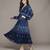 Blue florencia  long dress by ritu kumar