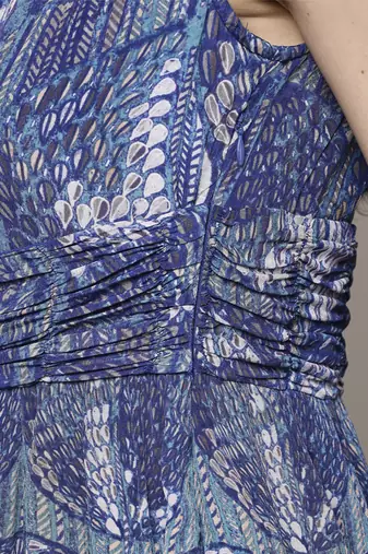 Blue jhanvi long dress by ritu kumar