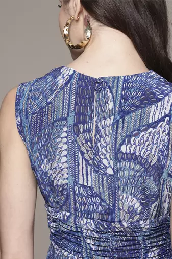 Blue jhanvi long dress by ritu kumar