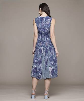 Blue jhanvi long dress by ritu kumar 4