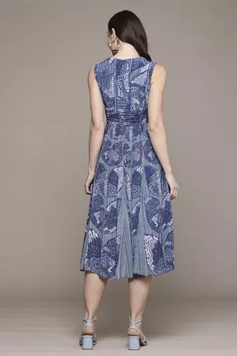 Blue jhanvi long dress by ritu kumar