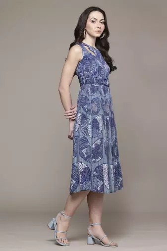 Blue jhanvi long dress by ritu kumar