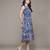 Blue jhanvi long dress by ritu kumar