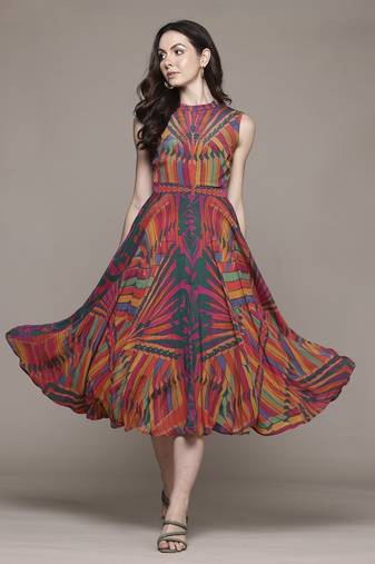 Multi kaleido long dress by ritu kumar