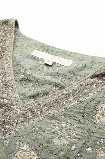 Green Kurta Set by ritu kumar