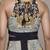 Black mono floral long dress by ritu kumar