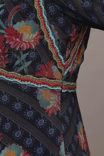 Black niloufer long dress by ritu kumar