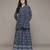 Blue ramya shirt with pant co-ord set by ritu kumar