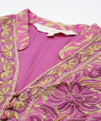 Pink ramya short dress by ritu kumar 2