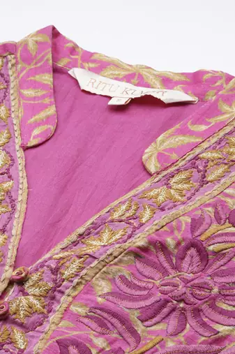 Pink ramya short dress by ritu kumar