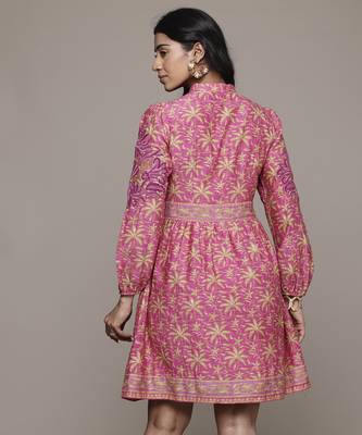 Pink ramya short dress by ritu kumar 4
