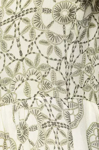 Green saatchi long dress by ritu kumar
