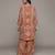 Rust sona shirt with pant co-ord set by ritu kumar