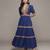 Blue suta long dress by ritu kumar