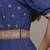 Blue suta long dress by ritu kumar
