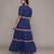 Blue suta long dress by ritu kumar