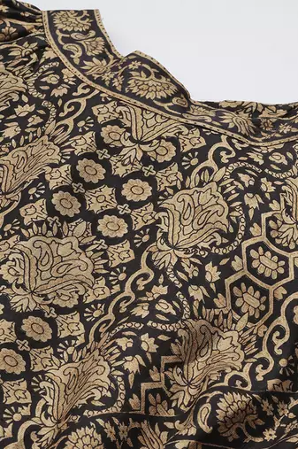 Black beige flowret dresses by ritu kumar