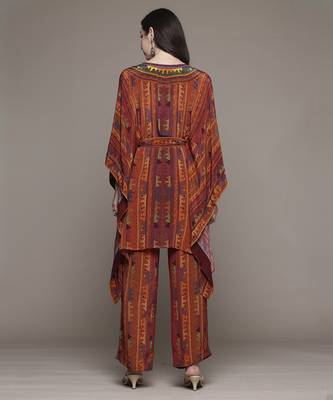 Brick multi kantara cape set by ritu kumar 5