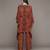 Brick multi kantara cape set by ritu kumar