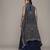 Blue beige brocade jamawar cape with inner and palazzo set by ritu kumar