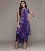 Royal purple poppy pushpanjali dresses by ritu kumar
