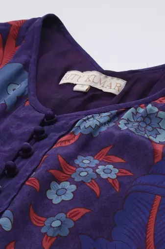 Royal purple poppy pushpanjali dresses by ritu kumar