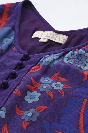 Royal purple poppy pushpanjali dresses by ritu kumar