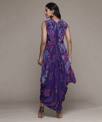 Royal purple poppy pushpanjali dresses by ritu kumar 5
