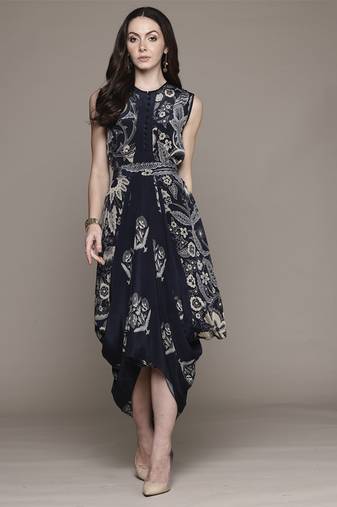 Black poppy pushpanjali dresses by ritu kumar