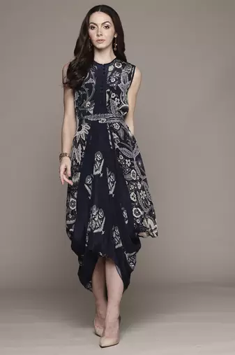 Black poppy pushpanjali dresses by ritu kumar