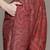 Red multi brocade jamawar kurti set by ritu kumar
