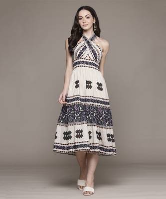 Off white florencia  long dress by ritu kumar 1
