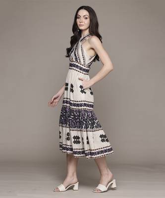 Off white florencia  long dress by ritu kumar 3