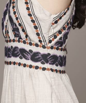 Off white florencia  long dress by ritu kumar 4