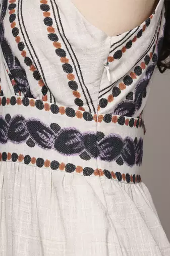 Off white florencia  long dress by ritu kumar