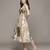 Off white pierra long dress by ritu kumar