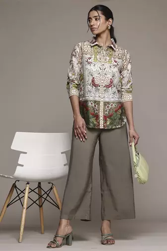 Off white pierra shirt by ritu kumar