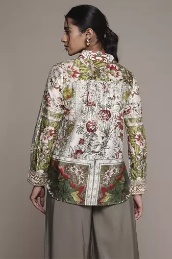 Off white pierra shirt by ritu kumar